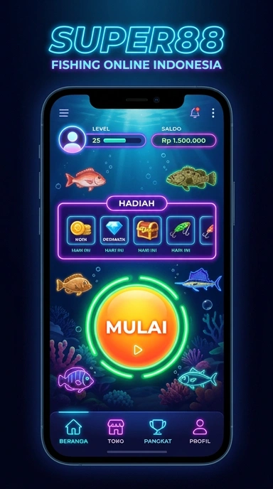 Tampilan aplikasi super88 dengan berbagai pilihan aplikasi.
