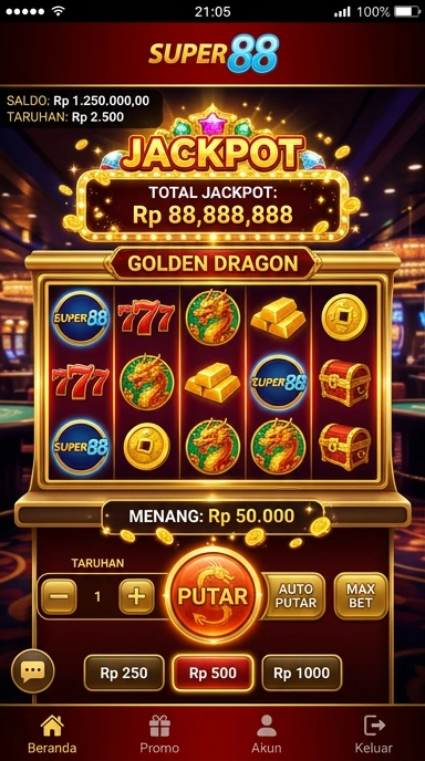 Informasi detail tentang aplikasi yang tersedia di super88.